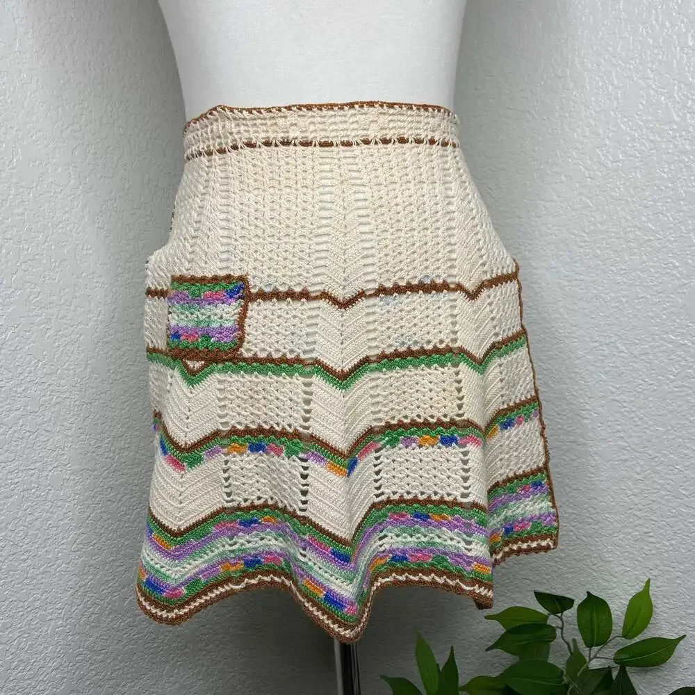 Vintage Handmade Crochet Apron